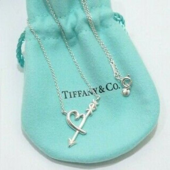 Tiffany & Co. Jewelry - Tiffany & Co. Silver Loving Heart Arrow  Necklace